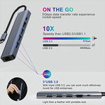 BYL-2210 6 合 1 USB-C / Type-C 轉 USB 多功能擴充基座集線器轉接器，帶 1000M 網路埠，BYL-2210