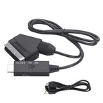 Scart轉HDMI相容轉換器視訊音訊轉接線，Scart轉HDMI