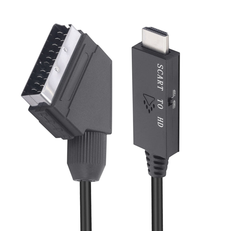 Scart轉HDMI相容轉換器視訊音訊轉接線，Scart轉HDMI