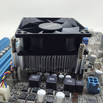 4針CPU散熱器靜音風扇加厚鋁製散熱片，適用Intel 1155 / 1150 / 1151，Intel 1155 / 1150 / 1151
