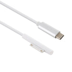 Surface Pro 7 / 6 / 5轉USB-C / Type-C公頭介面電源轉接充電線，適用Microsoft Surface Pro 7 / 6 / 5 / 4 / 3 / Microsoft Surface Go，Type-C轉Microsoft Surface