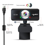 HXSJ S90 30fps 1 百萬像素 720P 高清網路攝影機 適用於桌上型電腦／筆記型電腦／Android 電視，附 8 米吸音麥克風，線長：1.5 米，S90