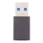 USB 3.0公頭轉Type-C / USB-C母頭鋁合金轉接器，USB 3.0公頭轉Type-C母頭