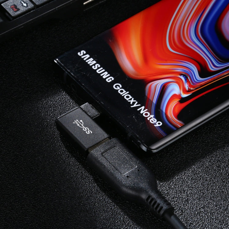 Type-C / USB-C公頭轉USB 3.2母頭90度彎頭鋁合金轉接器，Type-C公頭轉USB 3.2母頭