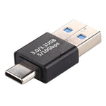 Type-C / USB-C公頭轉USB 3.0公頭鋁合金轉接器，Type-C公頭轉USB 3.0公頭
