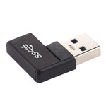 Type-C / USB-C母頭轉USB 3.0公頭90度彎頭鋁合金轉接器，Type-C母頭轉USB 3.0公頭