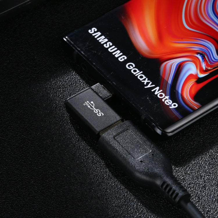 Type-C / USB-C母頭轉USB 3.0公頭90度彎頭鋁合金轉接器，Type-C母頭轉USB 3.0公頭