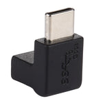 Type-C / USB-C公頭轉Type-C / USB-C母頭90度彎頭鋁合金轉接器，Type-C公頭轉Type-C母頭