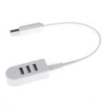 30cm TPE USB A 對 3 埠 USB 母集線器轉接器