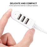30cm TPE USB A 對 3 埠 USB 母集線器轉接器