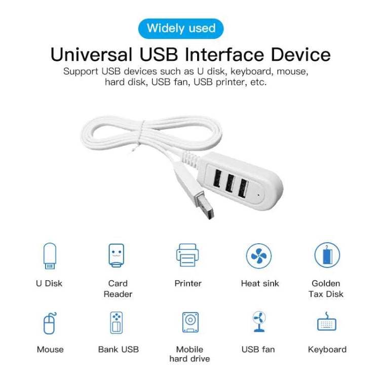 30cm TPE USB A 對 3 埠 USB 母集線器轉接器