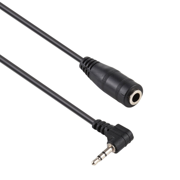 2.5mm 右角度公頭轉 3.5mm 母頭立體聲 AUX 音訊直流電源轉換線，長度：14公分