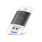 Richwell 3 合 1 64G Type-C + 8 Pin + USB 3.0 金屬雙蓋推拉式隨身碟，具 OTG 功能