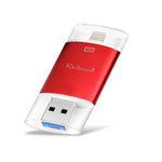 Richwell 3 合 1 64G Type-C + 8 Pin + USB 3.0 金屬雙蓋推拉式隨身碟，具 OTG 功能