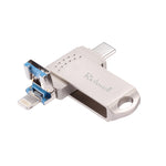 Richwell 64G Type-C + 8 Pin + USB 3.0 金屬隨身碟，具OTG功能