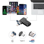 Richwell 128G Type-C + 8 Pin + USB 3.0 金屬隨身碟，具OTG功能