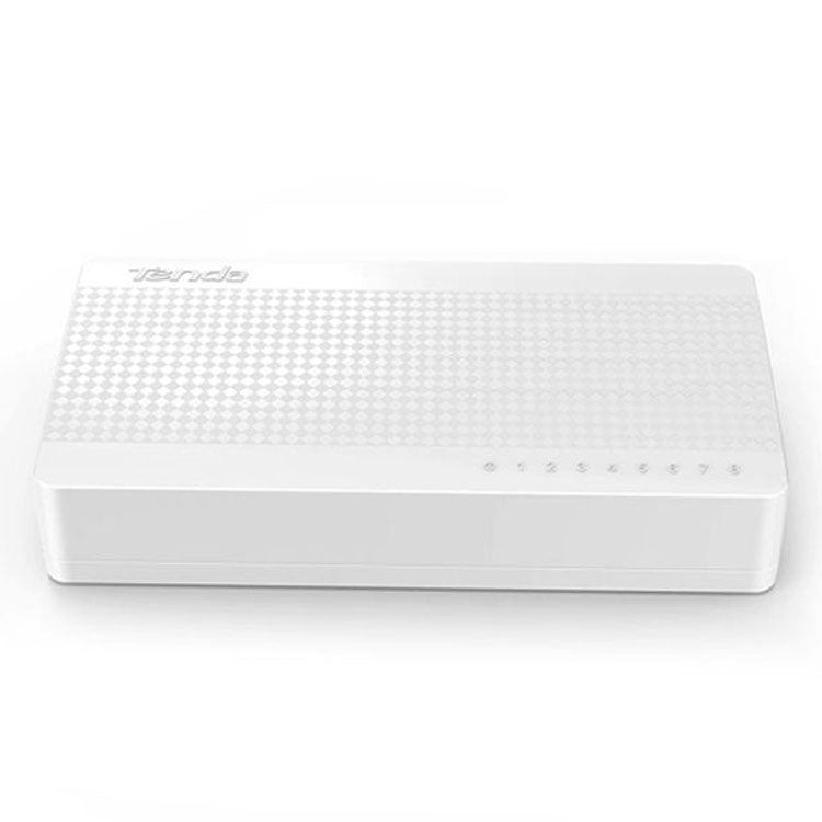 Tenda S108 8埠10/100Mbps快速以太網網路交換機 LAN集線器，Tenda SG108 8埠白色