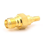2 件裝 SMA 母頭轉 CRC9 公頭射頻同軸連接器，SMA 母轉 CRC9 公