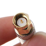 2 件裝 SMA 公頭轉 F 母頭射頻同軸連接器，SMA 公轉 F 母