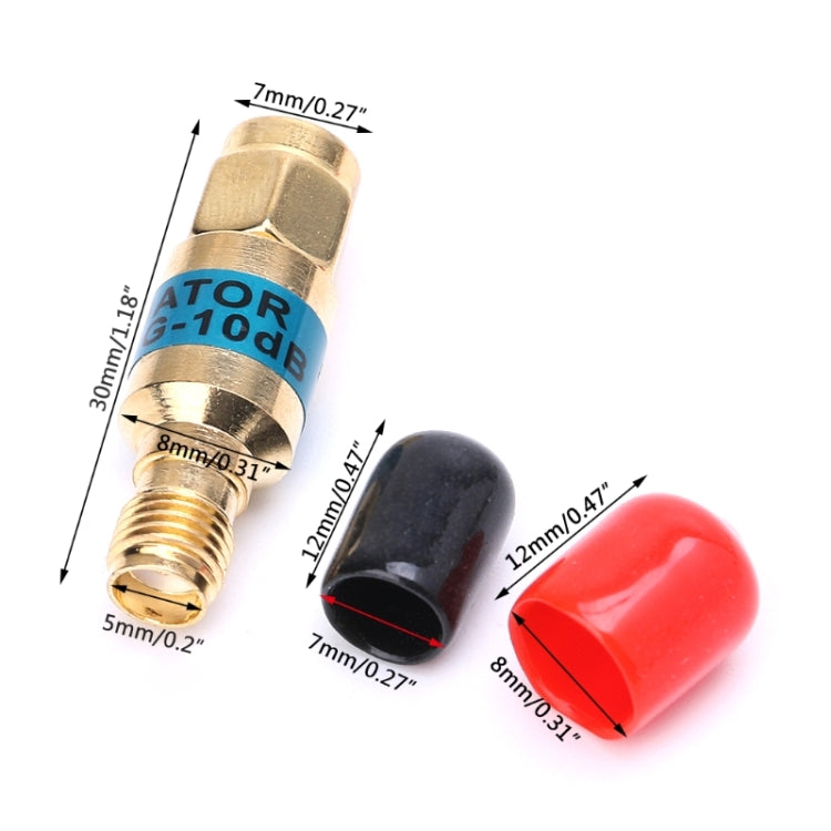 2瓦 10dBi SMA-JK公轉母直流至6.0GHz頻率射頻同軸衰減器，SMA公轉母（衰減器）
