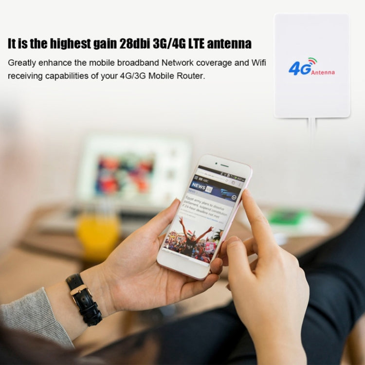 28dBi 4G 天線，帶 TS9 公頭連接器，適用於 4G LTE FDD/TDD 路由器，TS9 公頭