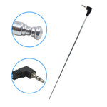可伸縮 3.5mm FM 收音機天線，適用於手機，最大長度：24.5cm，FM 收音機天線