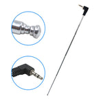 可伸縮 3.5mm FM 收音機天線，適用於手機，最大長度：24.5cm，FM 收音機天線