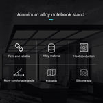 COOLCOLD U2S便攜可折疊中空雙三角高度可調鋁合金筆記型電腦支架，COOLCOLD U2S