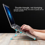 COOLCOLD U2S便攜可折疊中空雙三角高度可調鋁合金筆記型電腦支架，COOLCOLD U2S