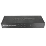 NK-BT88 4K 3X3 HDMI 視頻牆控制器多屏拼接處理器，帶遙控器，歐盟插頭，歐盟插頭