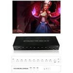 NK-BT88 4K 3X3 HDMI 視頻牆控制器多屏拼接處理器，帶遙控器，歐盟插頭，歐盟插頭