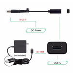 DP USB-C / Type-C轉7.4 x 0.6毫米電源適配器充電線，適用惠普，2.4 x 0.6毫米