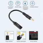 DP USB-C / Type-C轉5.5 x 2.5毫米電源適配器充電線，5.5 x 2.5毫米