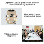 Logitech CC3500 Connect 擴音麥克風集線器攝影機DIN端口延長線，線長10m，10m