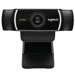 Logitech C922 高清 1080P 自動對焦網路攝影機，配備 2 個全向麥克風
