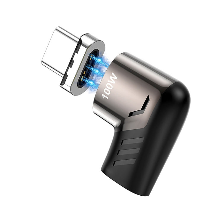 X20 120W PD USB-C / Type-C 母頭至 USB-C / Type-C 直角磁吸充電轉接器