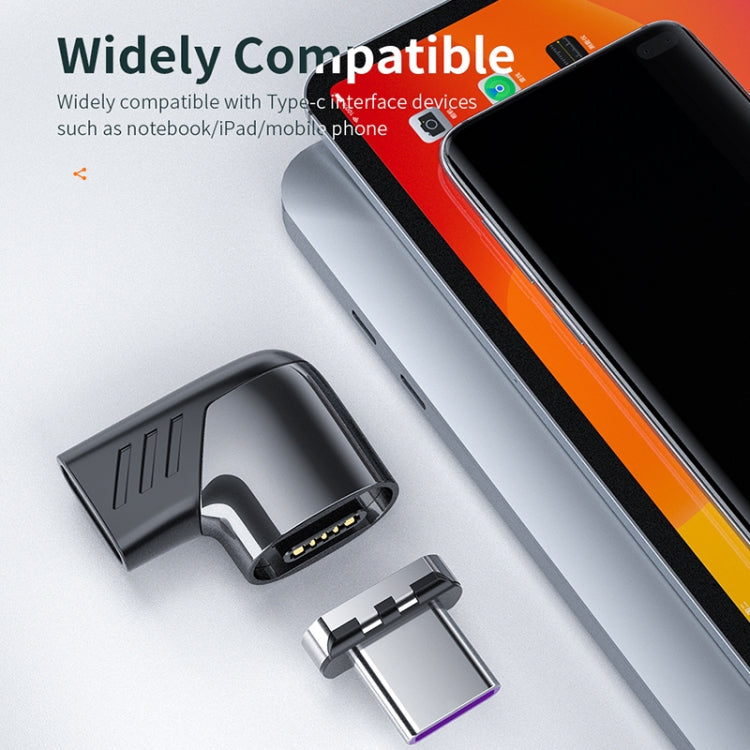 X20 120W PD USB-C / Type-C 母頭至 USB-C / Type-C 直角磁吸充電轉接器