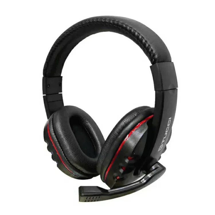 TUCCI X6 超重低音立體聲PC遊戲耳機，帶麥克風，X6