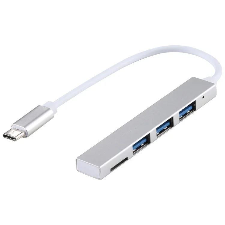 T-818 TF + 3 個 USB 3.0 轉 USB-C / Type-C 集線器轉接器