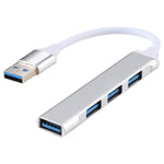 A-809 4 埠 USB 3.0 轉 USB 3.0 鋁合金集線器轉接器，A-809