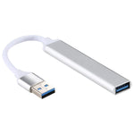A-809 4 埠 USB 3.0 轉 USB 3.0 鋁合金集線器轉接器，A-809