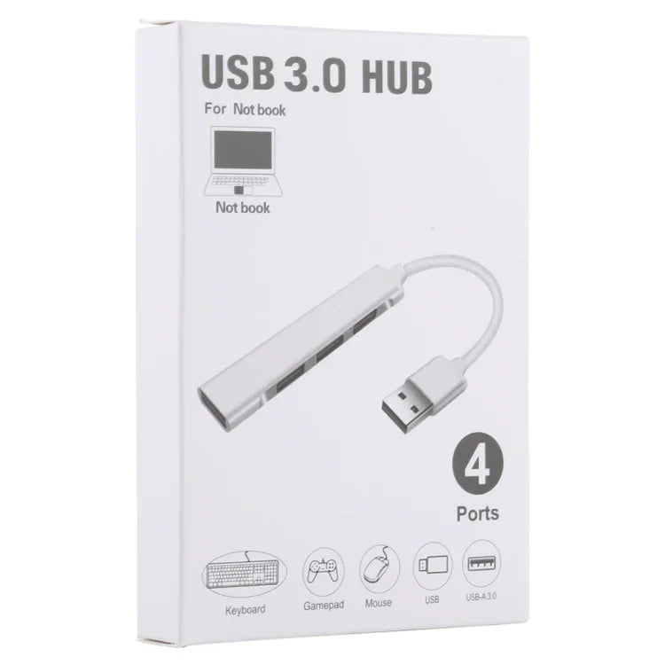 A-809 4 埠 USB 3.0 轉 USB 3.0 鋁合金集線器轉接器，A-809