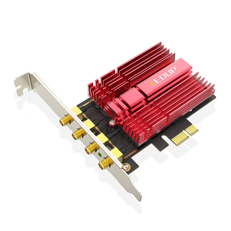 EDUP 9633-800 AC1900Mbps 2.4GHz及5GHz雙頻PCI-Express轉接器4天線外接網卡，AC1900Mbps