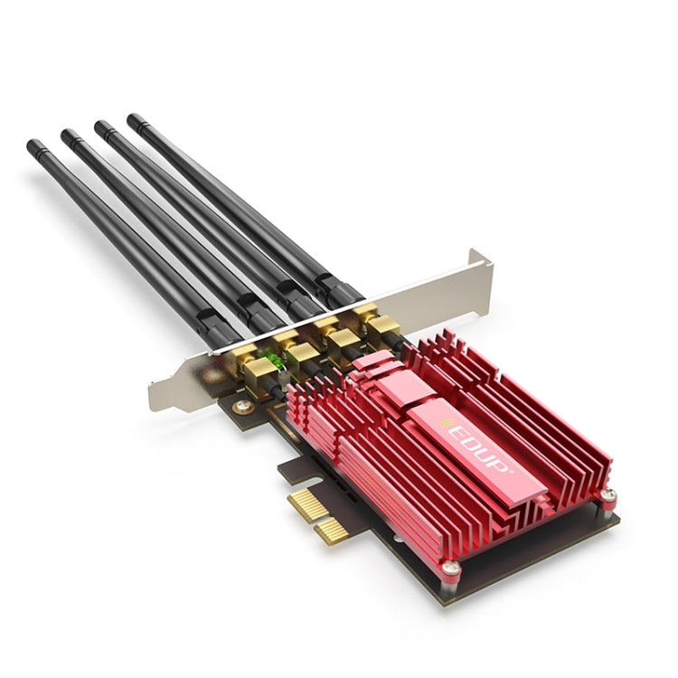 EDUP 9633-800 AC1900Mbps 2.4GHz及5GHz雙頻PCI-Express轉接器4天線外接網卡，AC1900Mbps