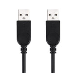 2合1 USB 2.0公頭轉2埠雙USB公頭電腦/筆電用線，長度：50cm，USB 2.0 AM轉2 USB 2.0 AM