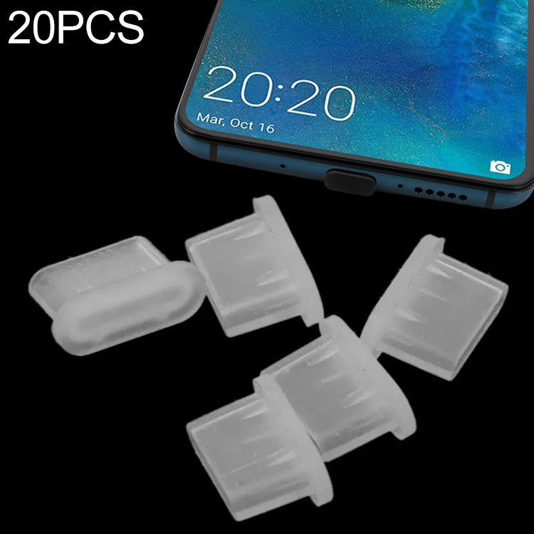 20個矽膠防塵塞，適用於USB-C / Type-C埠