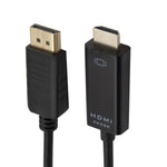 4K x 2K DP 轉 HDMI 轉換線，線長：1.8m，4K x 2K DP 轉 HDMI 黑色，4K x 2K DP 轉 HDMI 白色