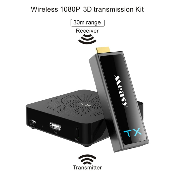 Measy W2H Mini2 60GHz 全高清 1080P 無線 3D 傳輸套件，傳輸距離：30m，英國插頭，PC6337、PC6337AU、PC6337UK、PC6337US