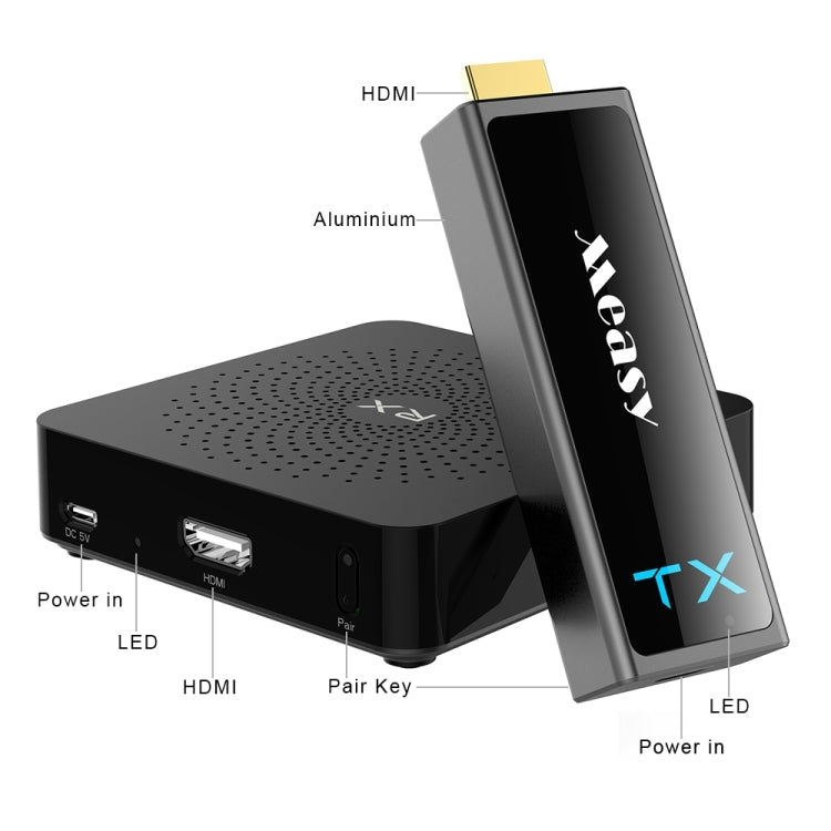 Measy W2H Mini2 60GHz 全高清 1080P 無線 3D 傳輸套件，傳輸距離：30m，英國插頭，PC6337、PC6337AU、PC6337UK、PC6337US