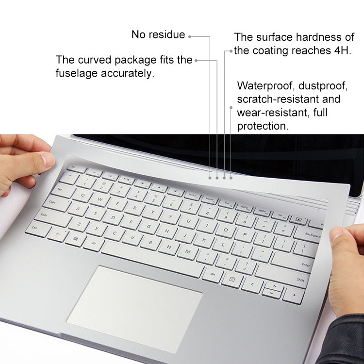 4 in 1 Notebook Shell Protective Film Sticker Set for Microsoft Surface Book 2 15 inch
